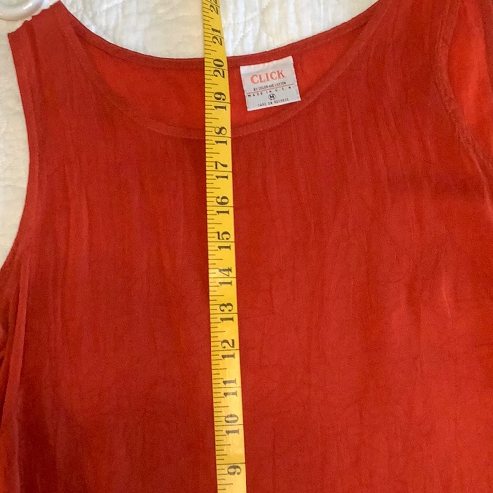 CLICK/Color Me Cotton Silky Orange Tank